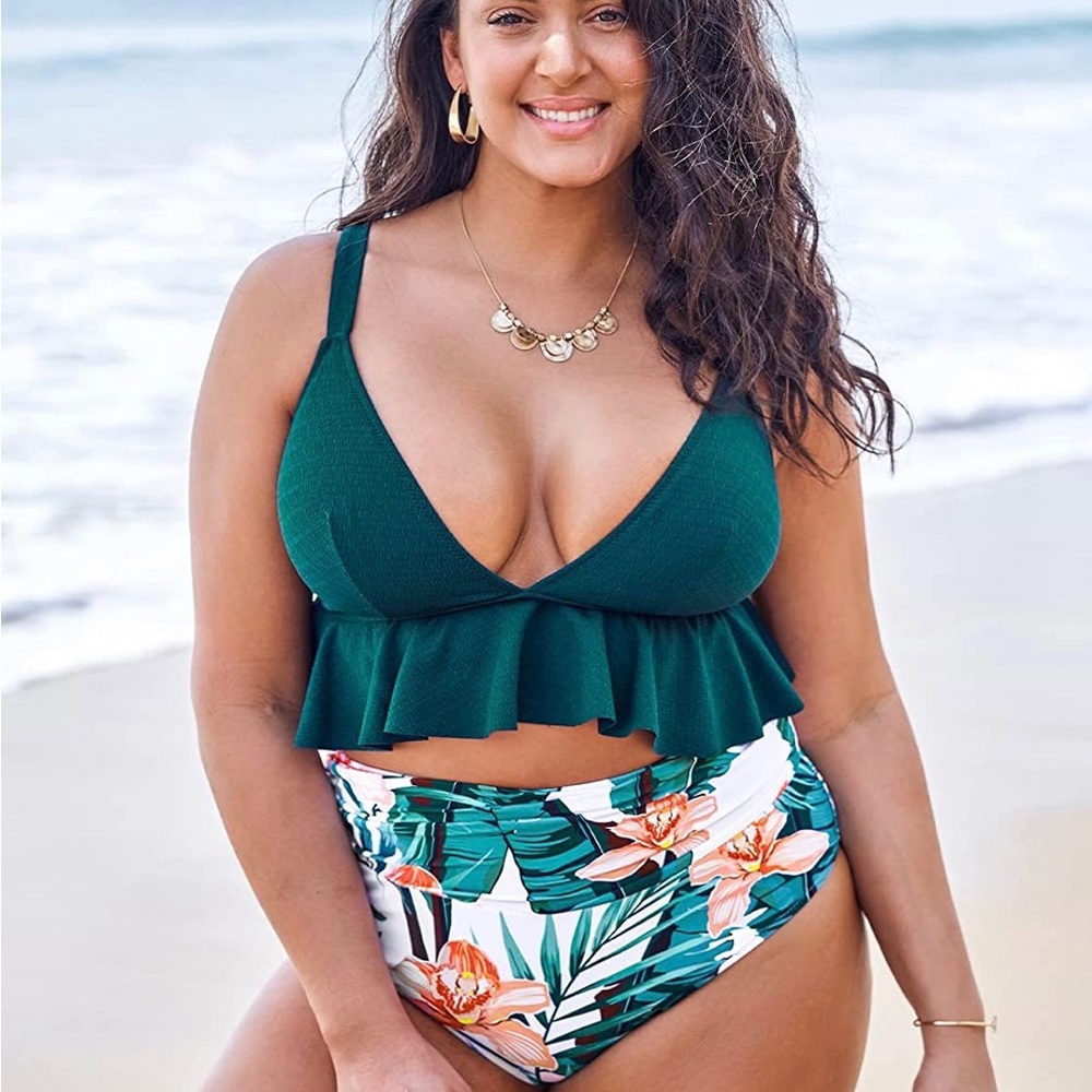 Woman’s plus size bikini